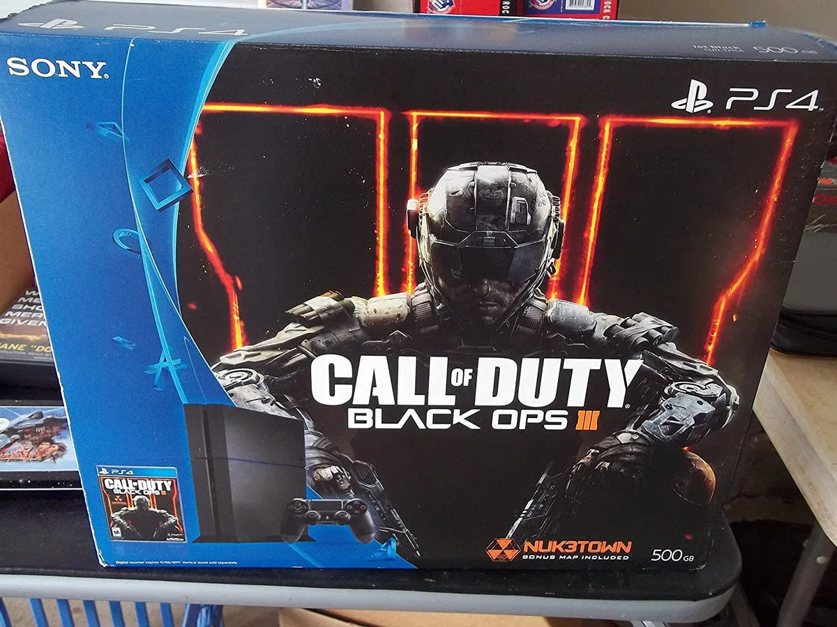 Restored Sony PlayStation 4 PS4 Console Bundle With Call Of Duty Black Ops III 500 GB COD (Refurbished)