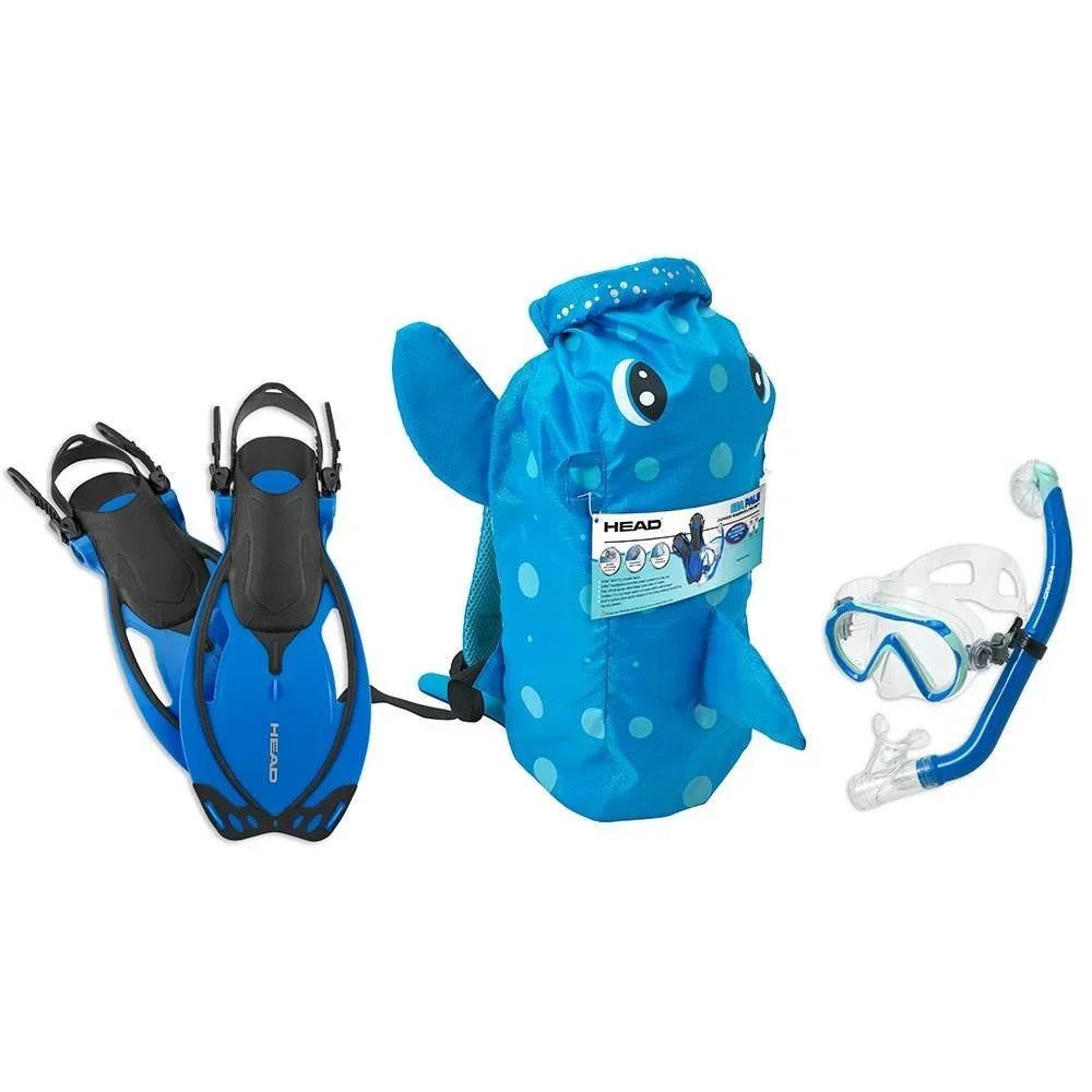 HEAD Sea Pals Jr. Kid's Children's Seal Snorkeling Swim Gear Set, Small/Medium