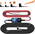 Dash Cam Hardwire Kit, Micro USB Hard Wire Kit for Dashcam, Plozoe 12V-24V to 5V Car Dash Camera Charger Power Cord, Gift 4 Fuse Tap Cable and Installation Tool（11.5ft）