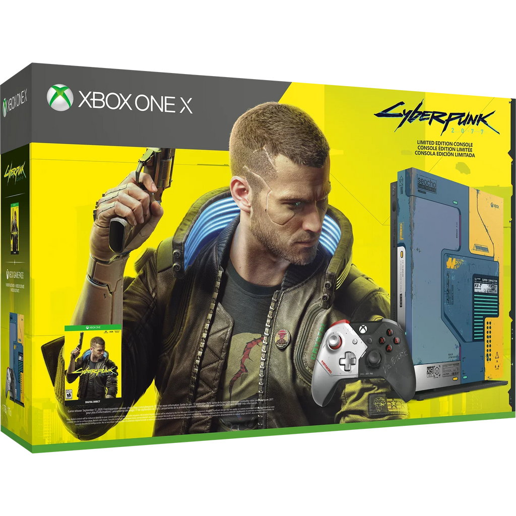 New Microsoft Xbox One X [Previous Generation] 1TB Cyberpunk 2077 Console Bundle (Discontinued)