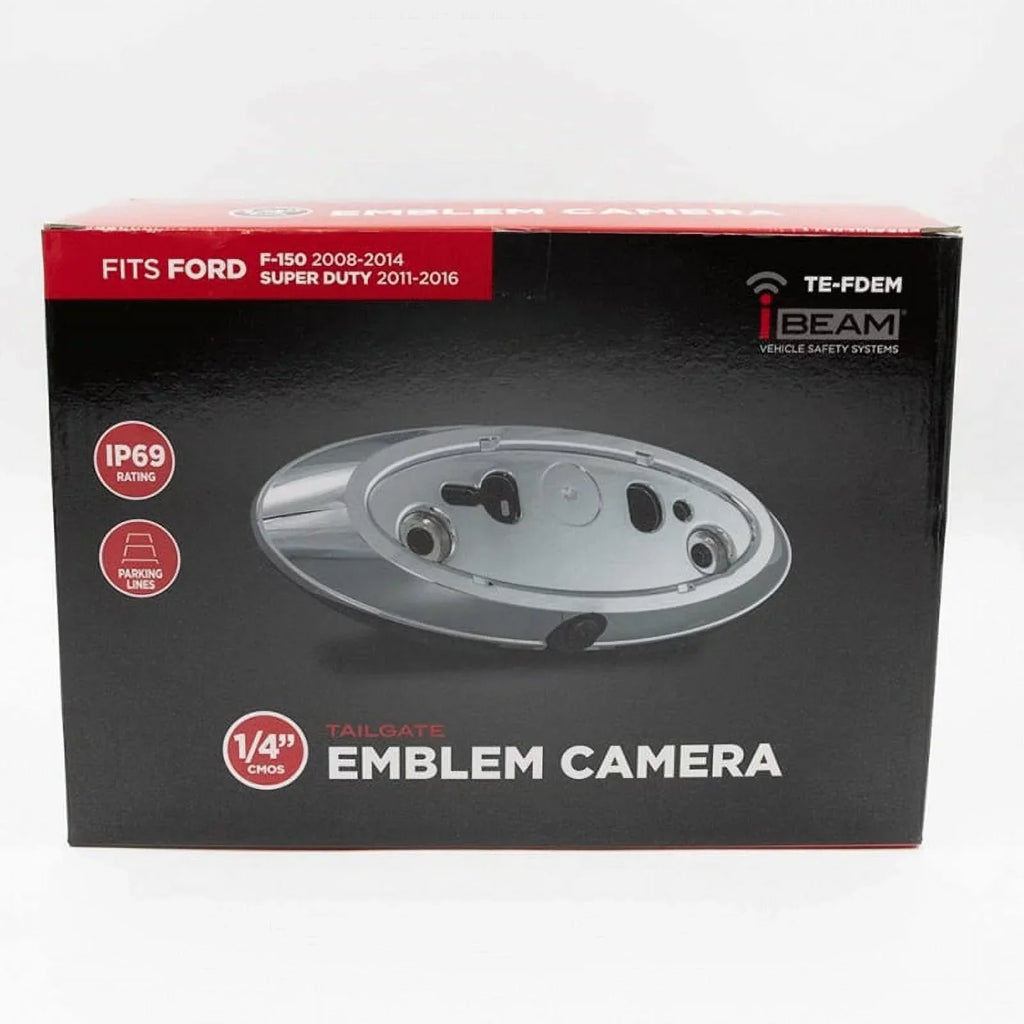 iBEAM TE-FDEM Ford Trucks Emblem Backup Camera for Select 2003-2017
