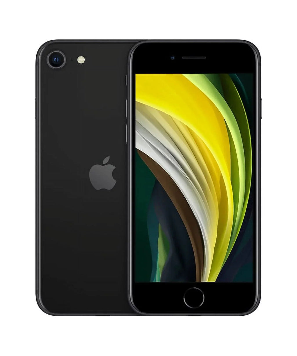 Restored Apple iPhone SE (2nd Gen) A2275 (Fully Unlocked) 64GB Black (Grade A) w/ Gift Box (Refurbished)