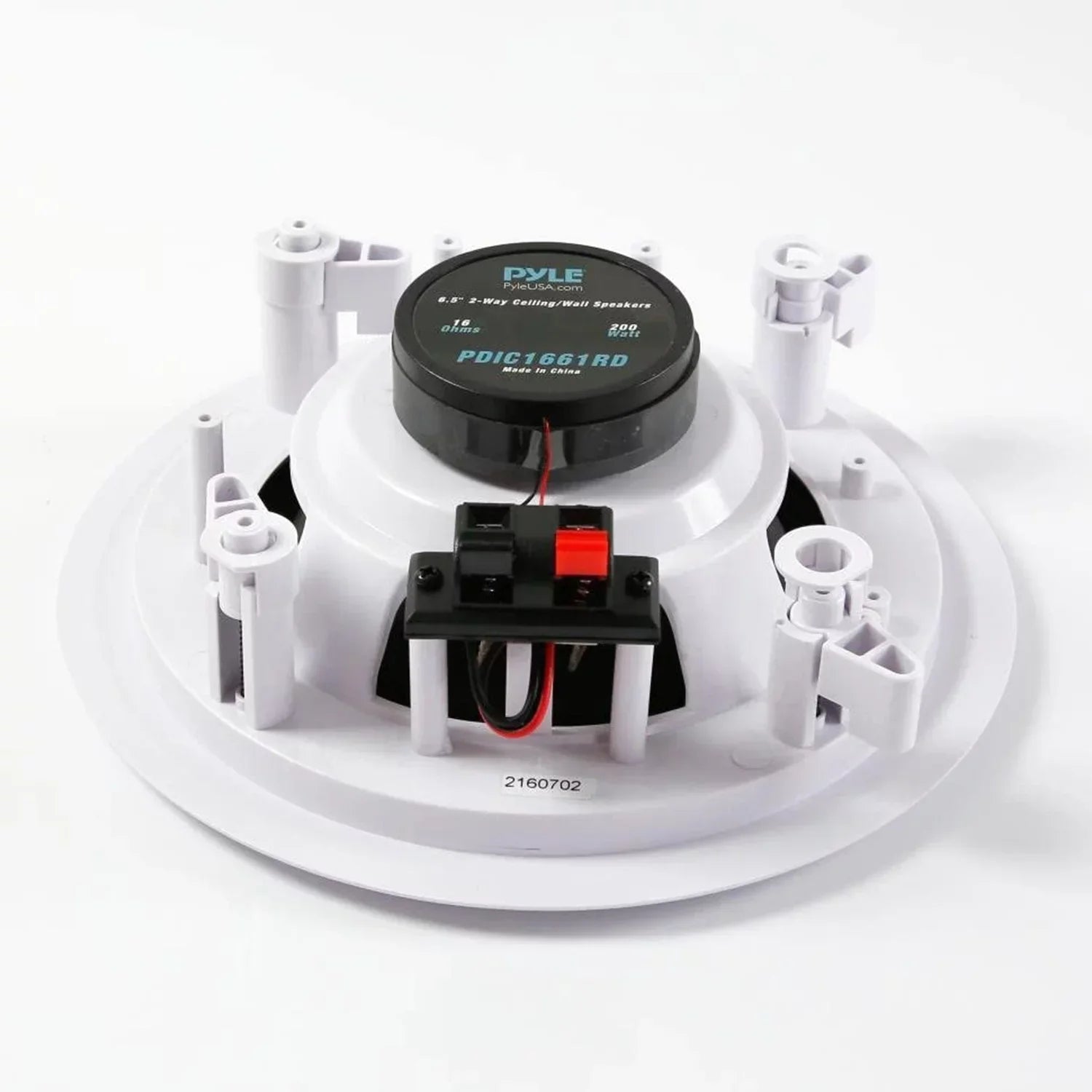 Pyle PDIC1661RD 6.5 Inch 200 Watt In Ceiling Wall 2 Way Speaker System (4 Pairs)