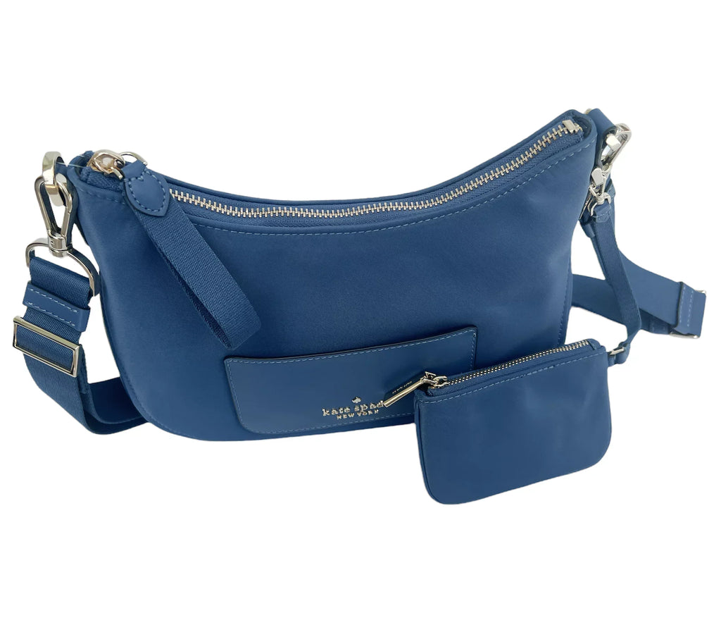 Kate Spade New York Women's Chelsea Small Nylon Crossbody Bag (Shipyard Blue)