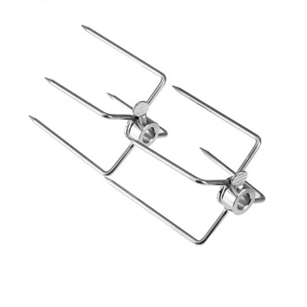 Electric Rotisserie BBQ Grill Roaster Spit Rod Outdoor Barbecue Motor Kit Stainless Steel