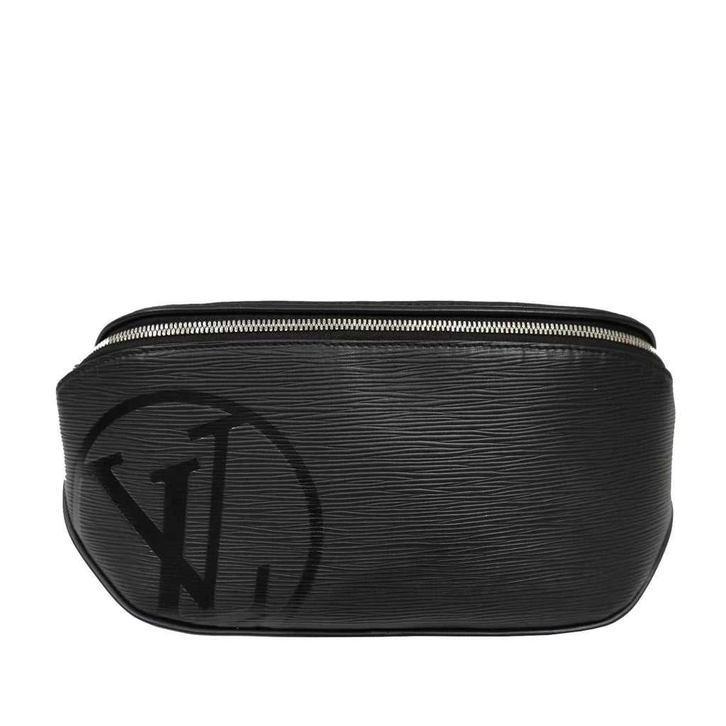 Pre-Owned Authenticated Louis Vuitton Epi Initials Belt Bag Leather Black Unisex (Good)