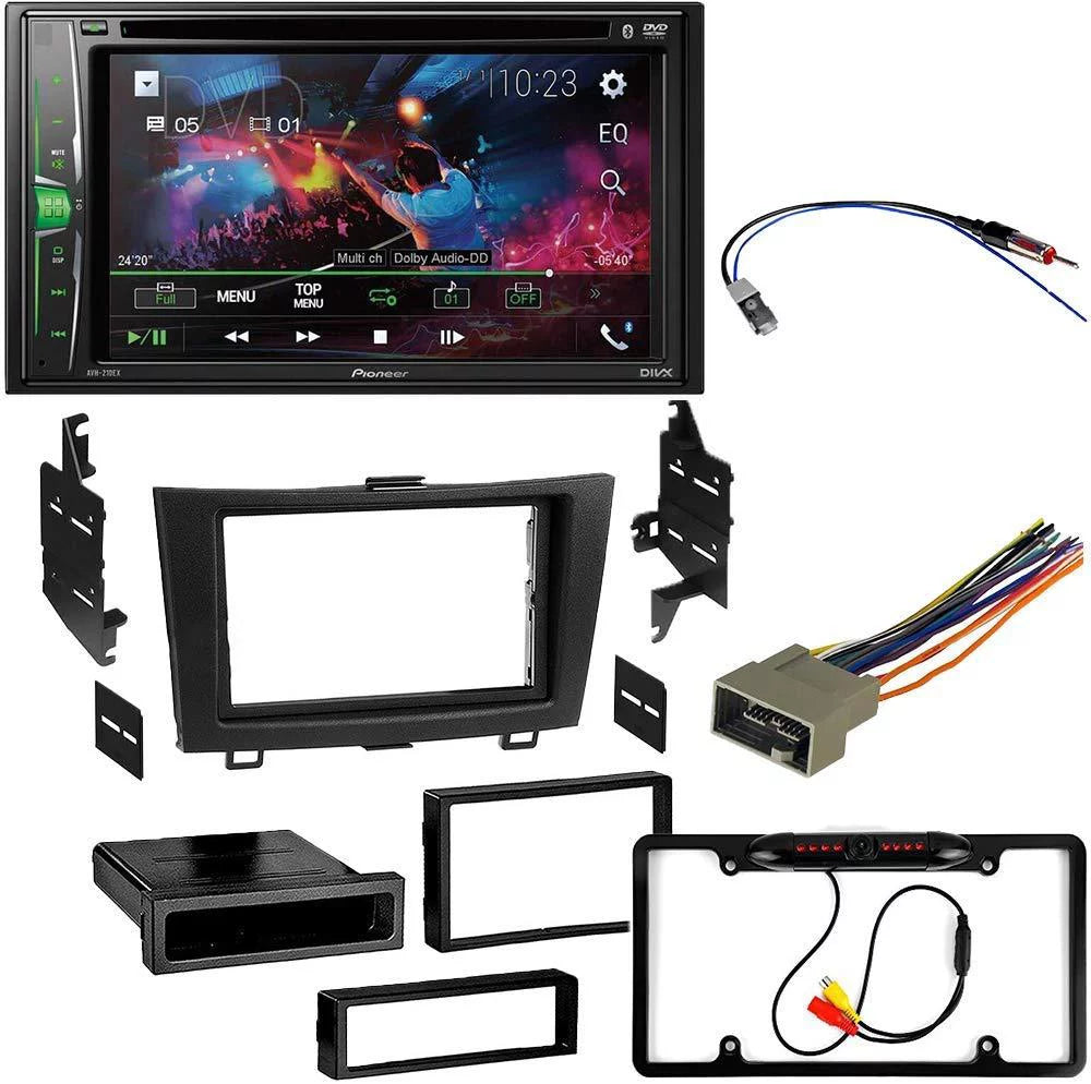 KIT5000 Bundle for 2012 Honda Civic W/ Pioneer Double DIN Car Stereo with Bluetooth/Backup Camera/Installation Kit/in-Dash DVD/CD AM/FM 6.2" WVGA Touchscreen Digital Media Receiver