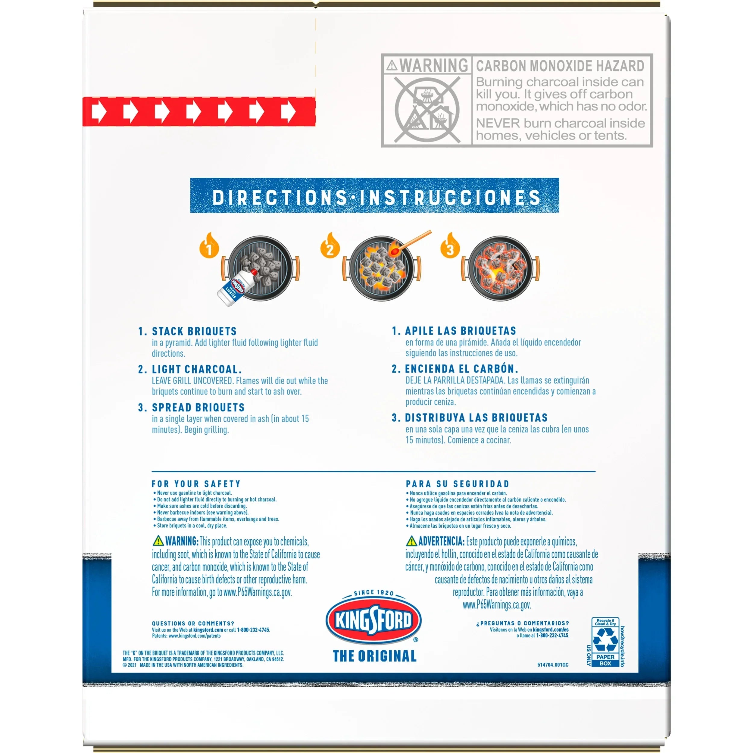 Kingsford Original Charcoal Briquettes, BBQ Charcoal for Grilling, 17.5 Pounds