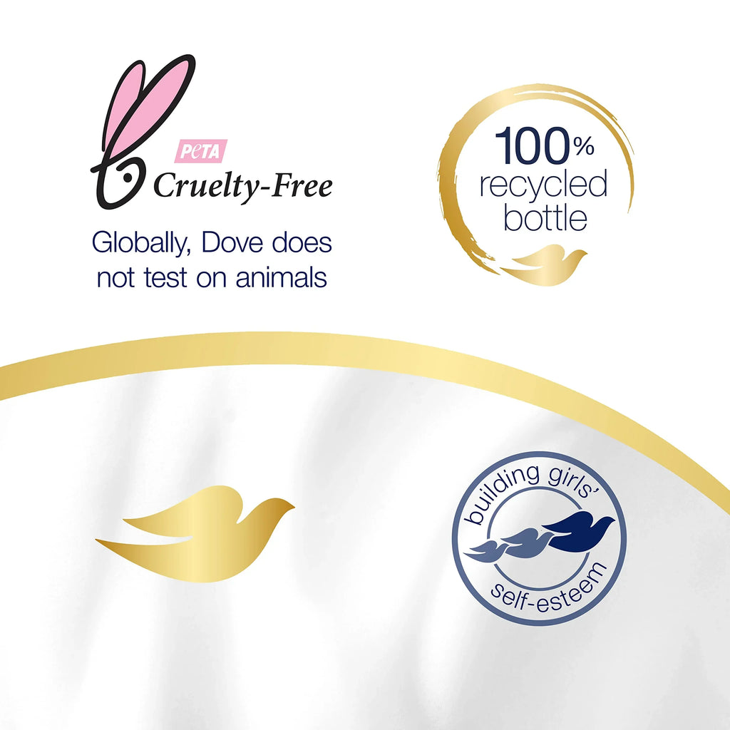 Dove Concentrate Refills (X2) And 100 Percent Recycled Reusable Bottle For Instantly Soft Skin Daily Moisture Starter Kit For Lasting Nourishment Body Care 4 Fl Oz (Makes 16 Fl Oz).