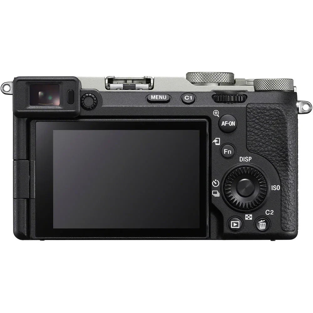 Sony a7C II Full Frame Mirrorless Interchangeable Lens Camera Body Silver ILCE-7CM2/S Bundle with Deco Gear Photography Bag Case + Extra Battery + Dual Charger + Tripod + Software Kit & Accessories