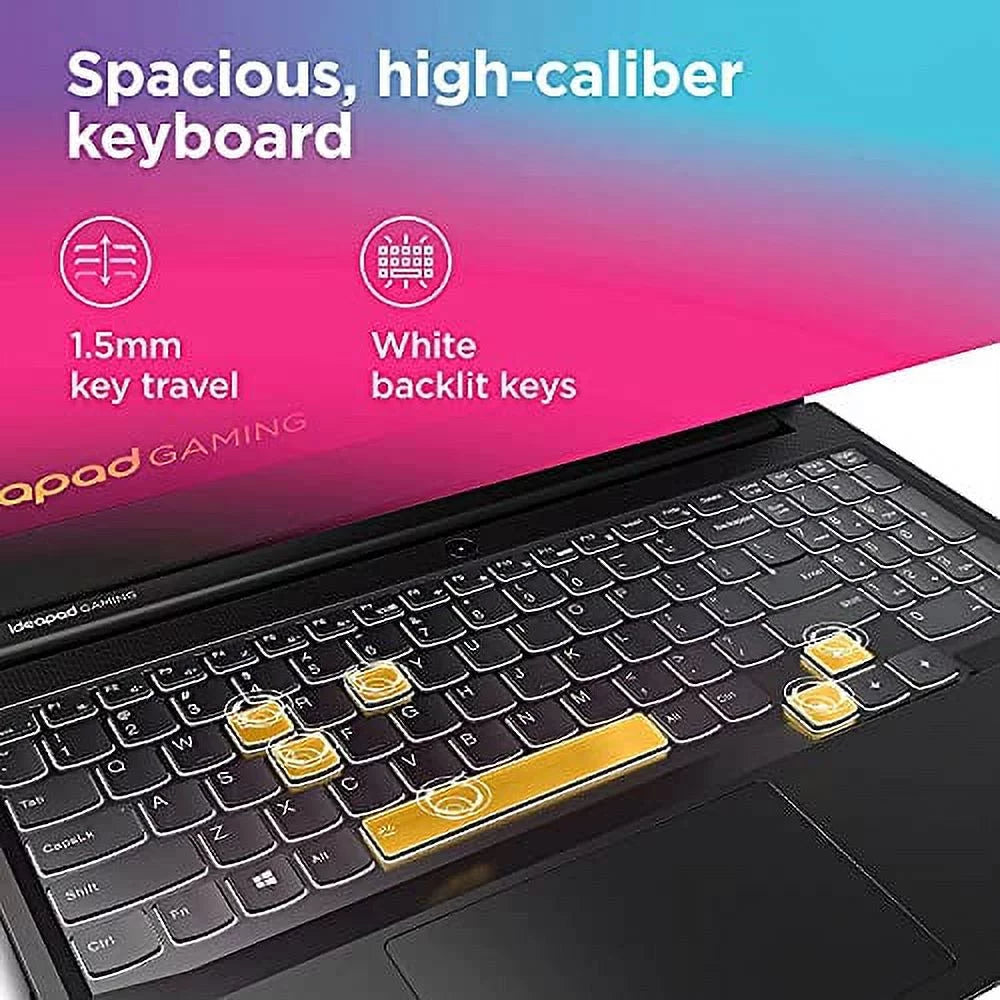 2022 Newest Lenovo IdeaPad 3 Gaming Laptop, 15.6" FHD 120Hz IPS Display, AMD Ryzen 5 5600H (Beats i7-10700), NVIDIA GeForce GTX 1650, 64GB RAM, 2TB SSD, Backlit Keyboard, Windows 11