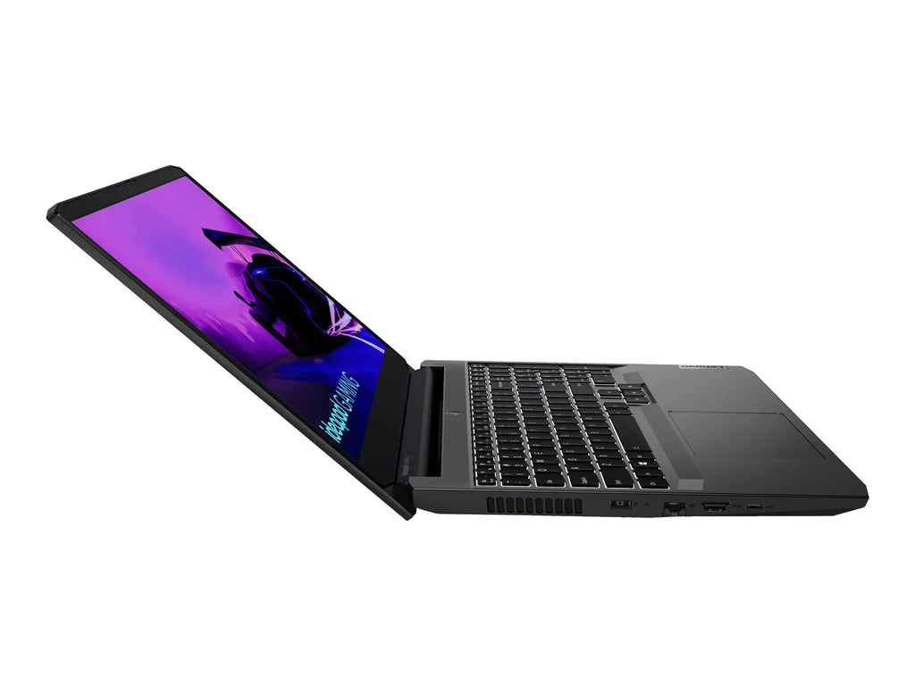 Lenovo IdeaPad Gaming 3 15ACH6 82K2 - 180-degree hinge design - AMD Ryzen 7 - 5800H / up to 4.4 GHz - Win 10 Home 64-bit - GF RTX 3050  - 16 GB RAM - 512 GB SSD NVMe - 15.6" IPS 1920 x 1080 (Full HD) @ 120 Hz - 802.11a/b/g/n/ac/ax - shadow black - kb