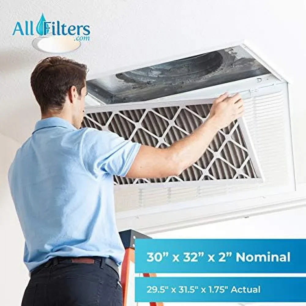 30x32x2 merv 13 geothermal air filters - made in (6 pack)
