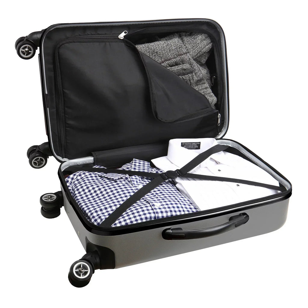 MOJO Silver Pitt Panthers 21" 8-Wheel Hardcase Spinner Carry-On Luggage