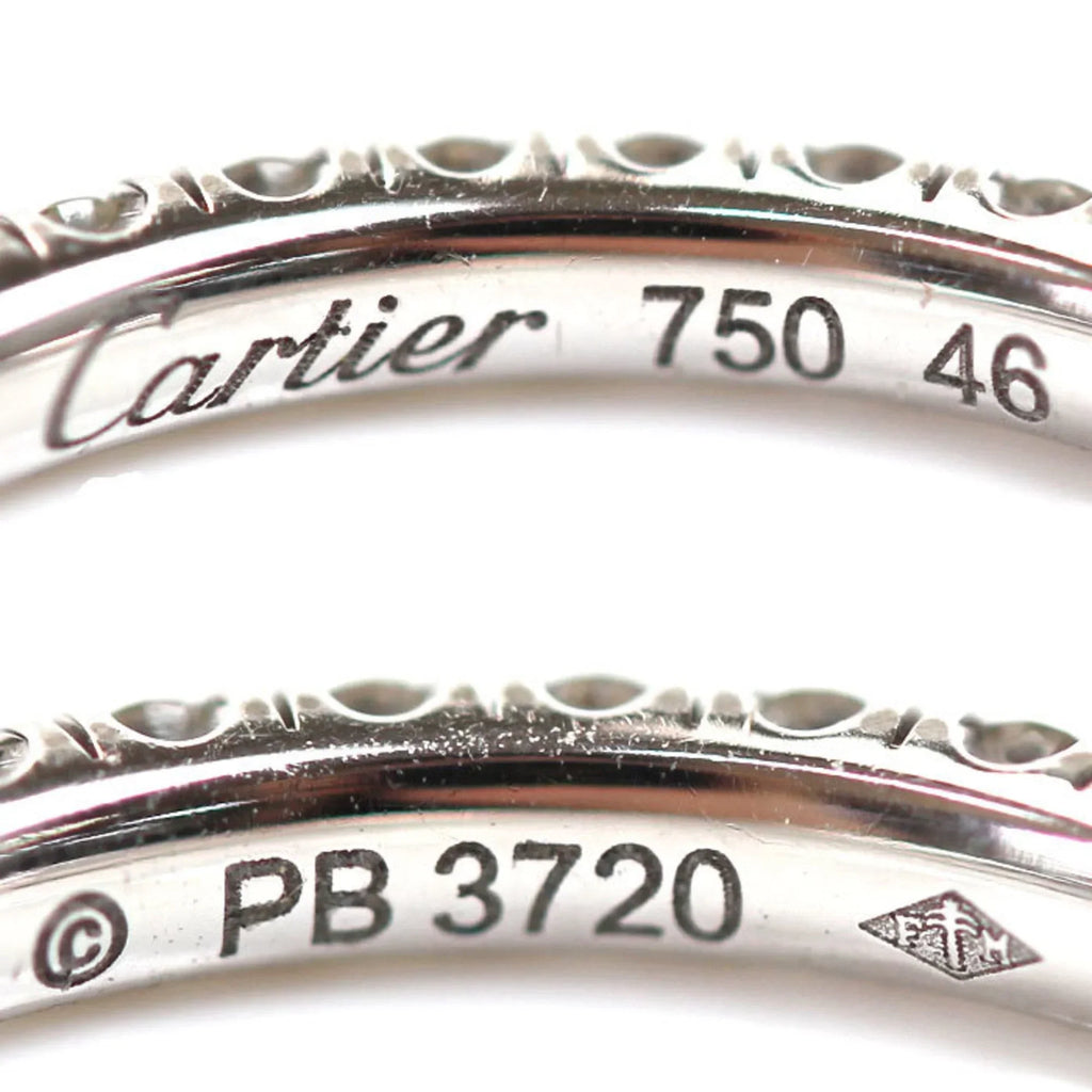 Pre-Owned CARTIER Cartier K18WG White Gold Etincelle de Full Eternity Ring B4077946 Size 6 46 1.6g Women's (Good)