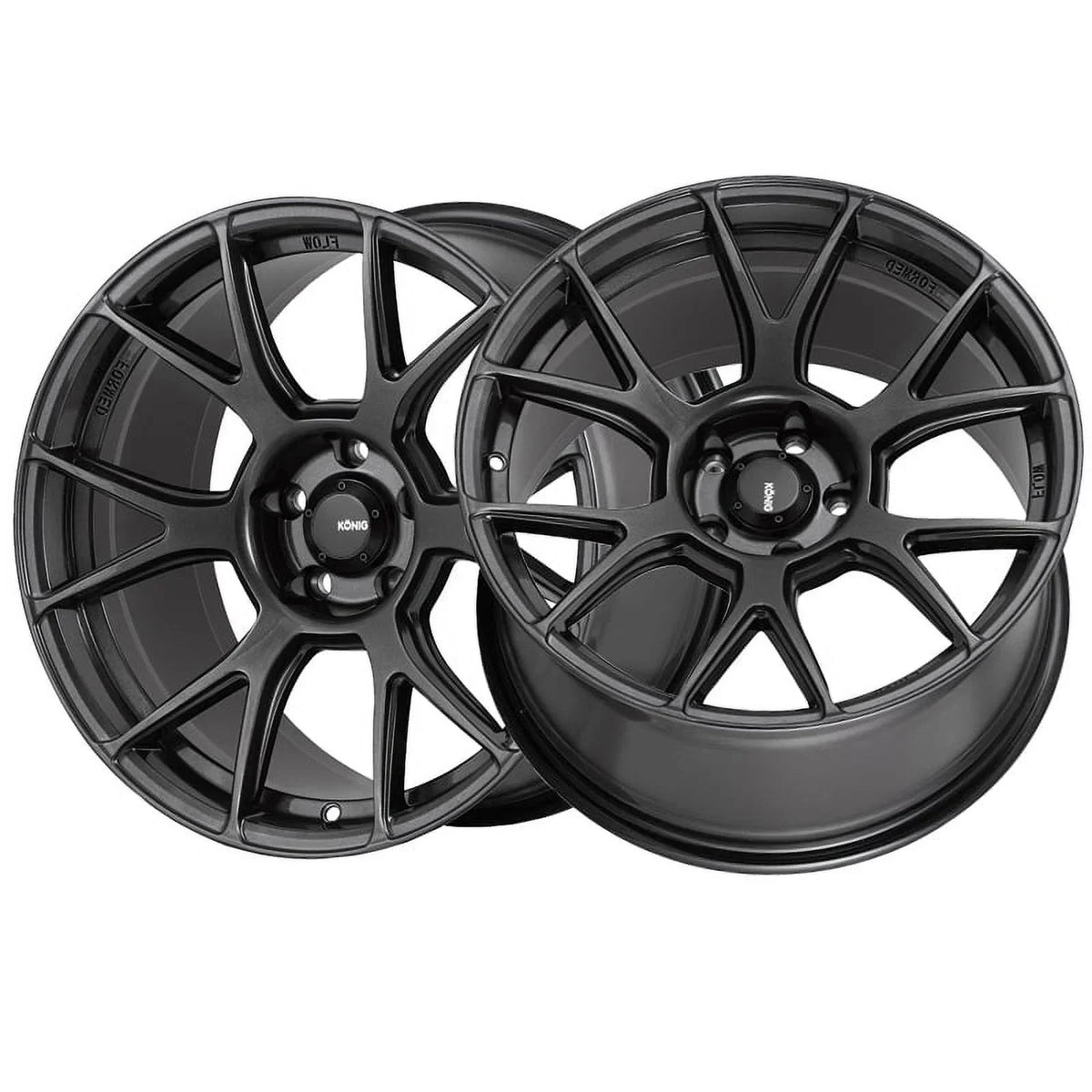 17x9 Konig 56MG Ampliform Dark Metallic Graphite Wheel 5x4.5 (40mm)