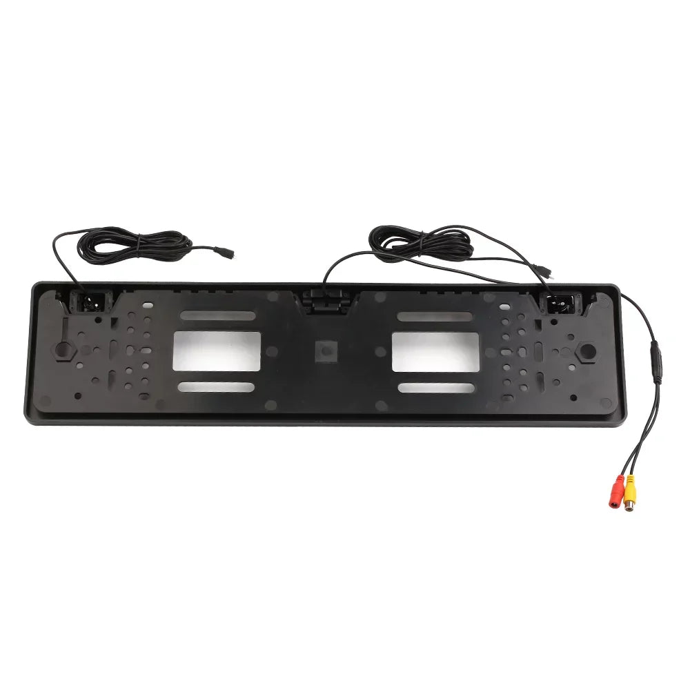 European License Plate Frame Camera - 12 LED Rear View Camera with Reversing System and Parking Sensor Integration