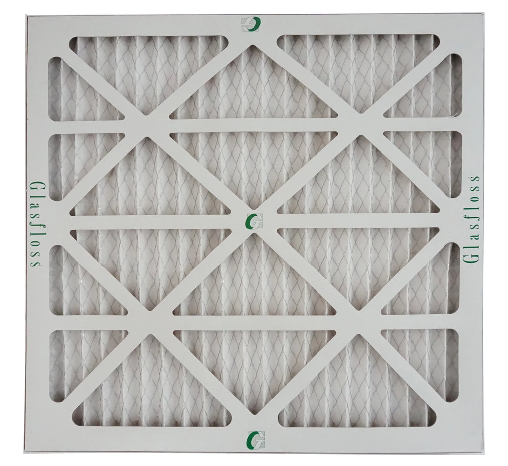 Glasfloss Air Filter 20x20x2 - 2" MERV 10 - (Pack of 4) - Pleated AC or HVAC Air Filter - Furnace Air Filter - Home or Office - Made In The USA.