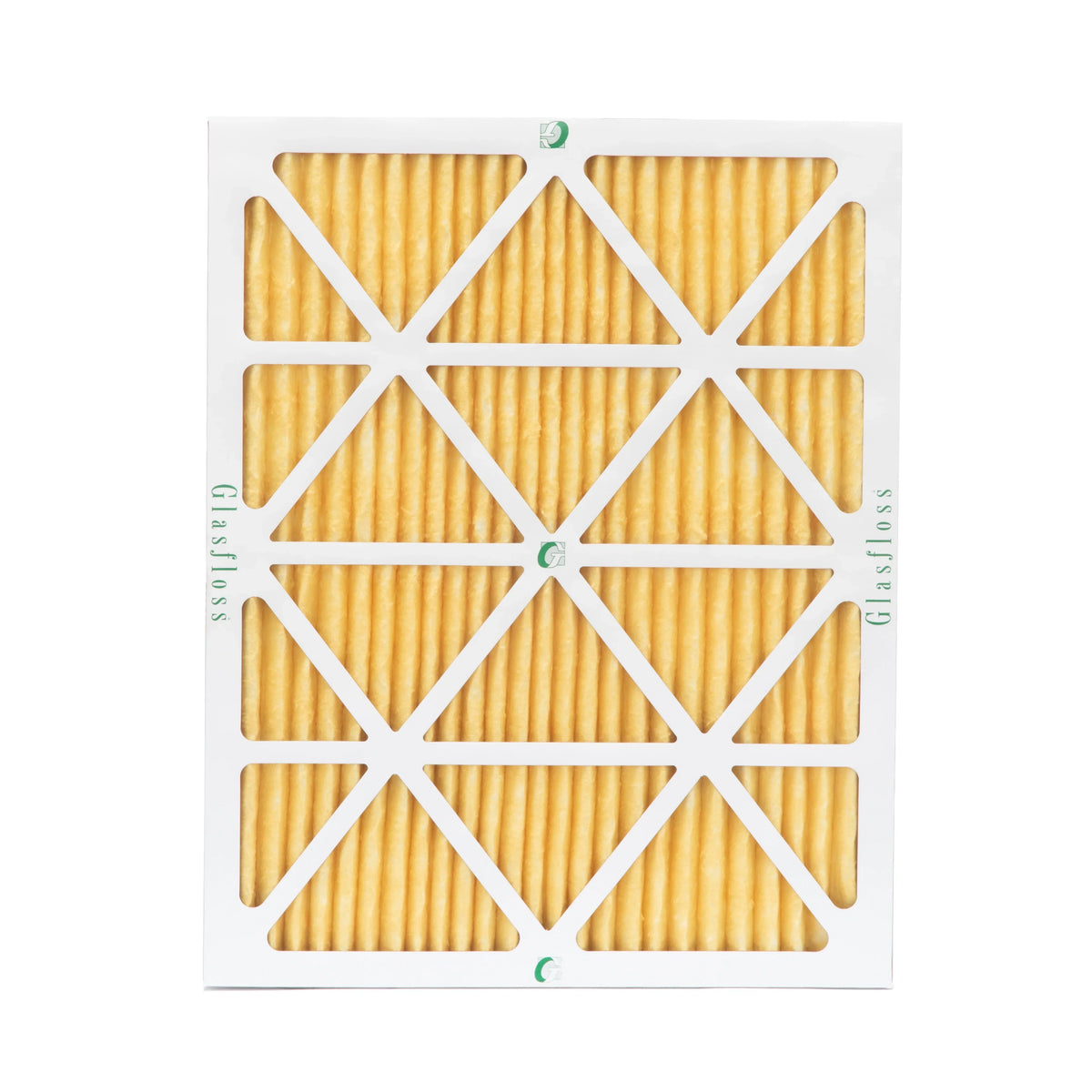 6 Pack of 18x20x1 MERV 11 Pleated Air Filters by Glasfloss. Actual Size: 17-1/2 x 19-1/2 x 7/8