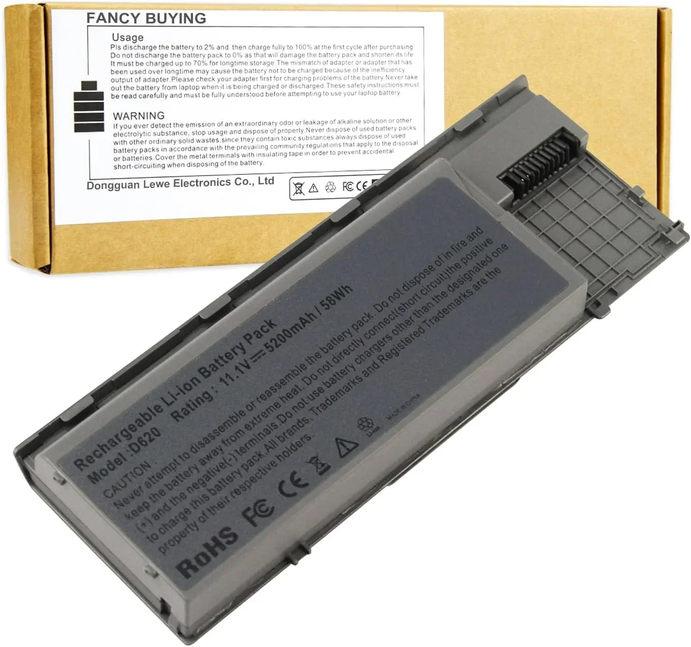 Fancy Buying Laptop y for Dell Latitude D620 D630 D630C D630N D631 D640 PC764, JD634, 312-0383, 451-10298 P/N's: