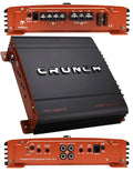 Band New Crunch PX-1025.2 1000W Power X 2 CH Class-AB Car Audio Stereo Amplifier Bundle