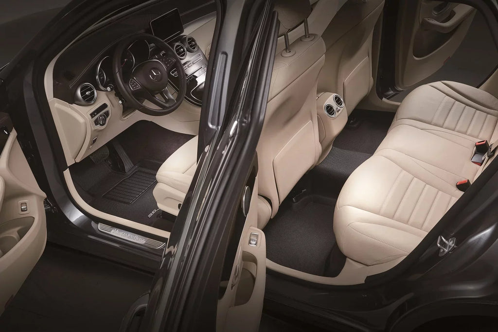 3D MAXpider KAGU Floor Mat (BLACK) compatible with HYUNDAI KONA ELECTRIC 2019-2023 - Full Set