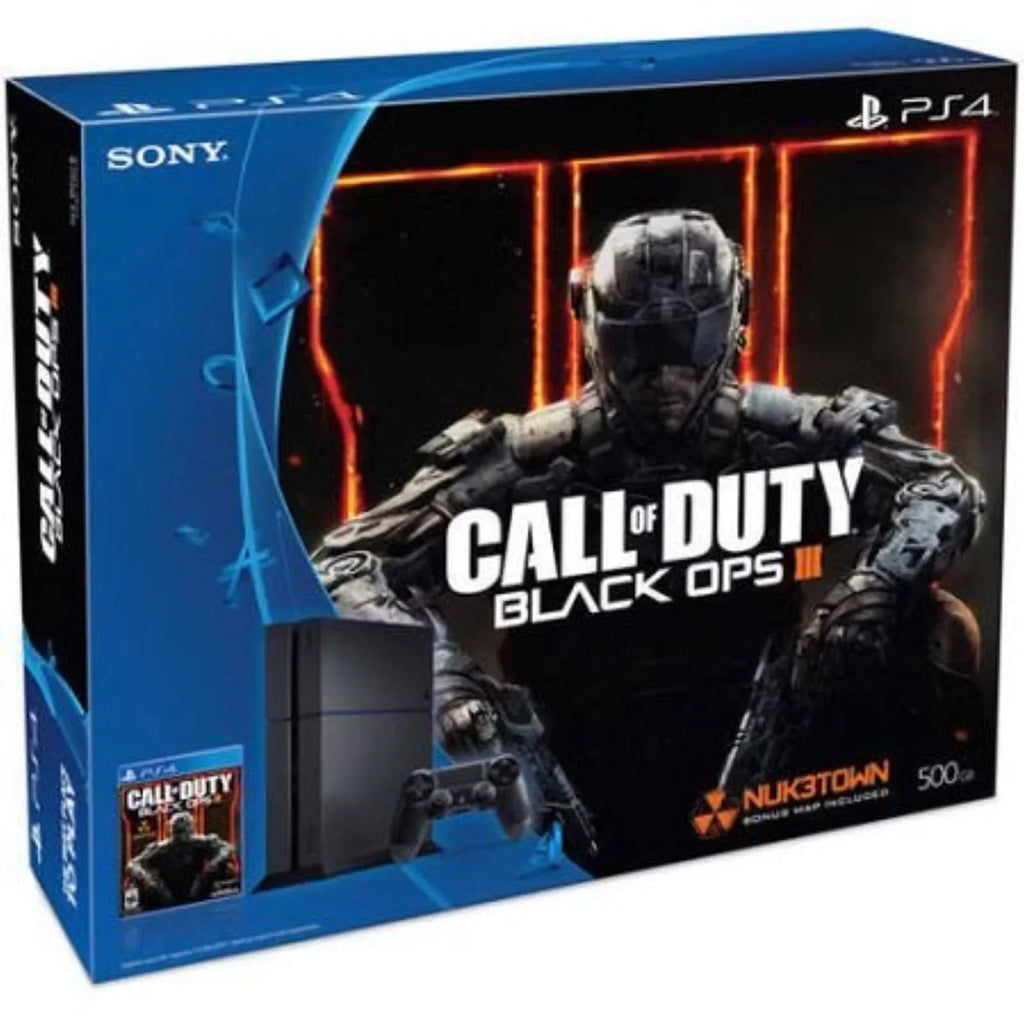 Restored Sony PlayStation 4 PS4 Console Bundle With Call Of Duty Black Ops III 500 GB COD (Refurbished)