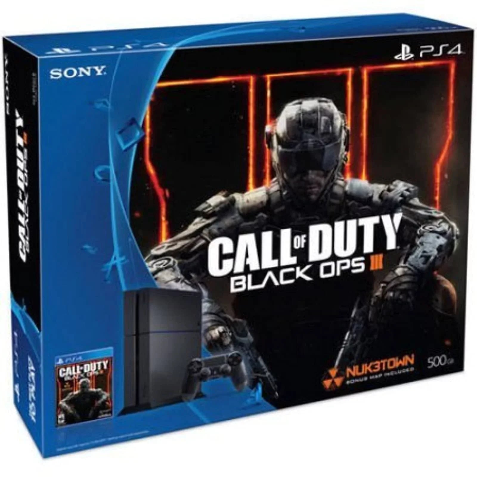 Restored Sony PlayStation 4 PS4 Console Bundle With Call Of Duty Black Ops III 500 GB COD (Refurbished)