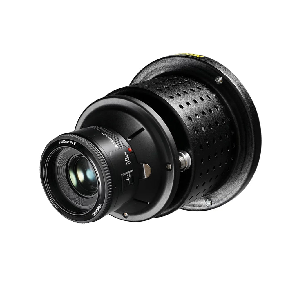 NiceFoto SN-29 Flash Concentrator Conical Snoot Video  Art Styling Snoot with YONGNUO YN50mm F1.8 Lens Bowens Mount Photographic Equipment Accessories