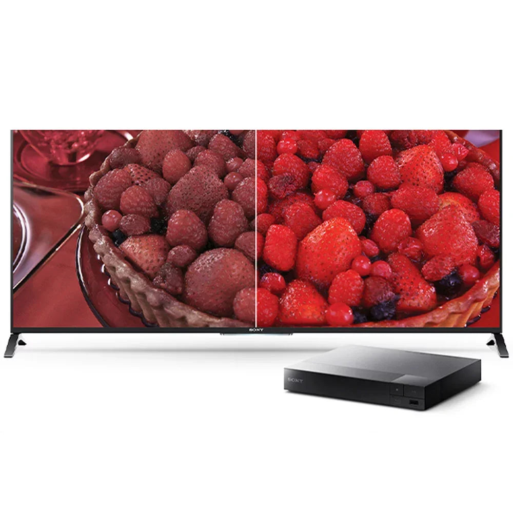 Sony Streaming Blu-Ray Disc Player with WiFi - BDP-BX370 Bundle With Deco Gear 6 ft High Speed HDMI 2.0 Cable and Microfiber TV Screen Cloth