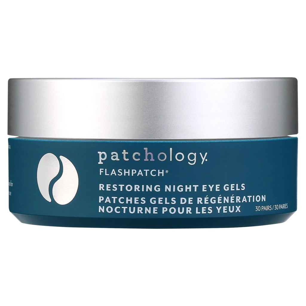 Patchology FlashPatch Restoring Night Under Eye Gels Eye Masks, 30 Count