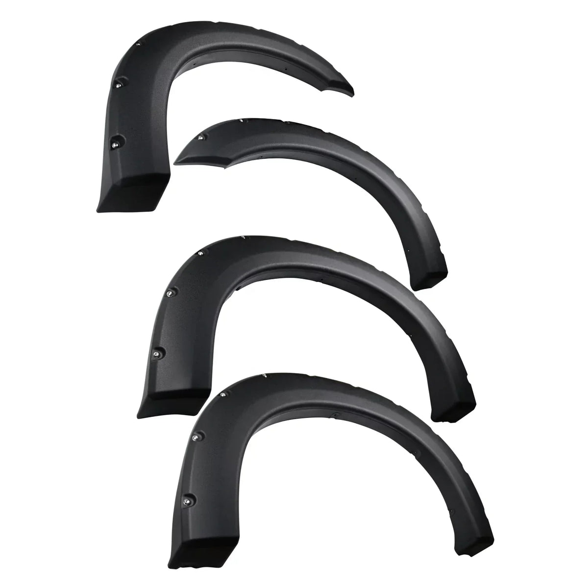 Tyger Auto TG-FF8F4097 for for 1999-2005 Ford F250 F350 Super Duty (ONLY Fit Styleside Models) | Black Rugged-Textured Pocket Bolt-Riveted Style Fender Flare Set, 4 Piece