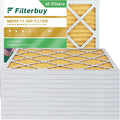 Filterbuy 30x30x1 MERV 11 Pleated HVAC AC Furnace Air Filters (12-Pack)