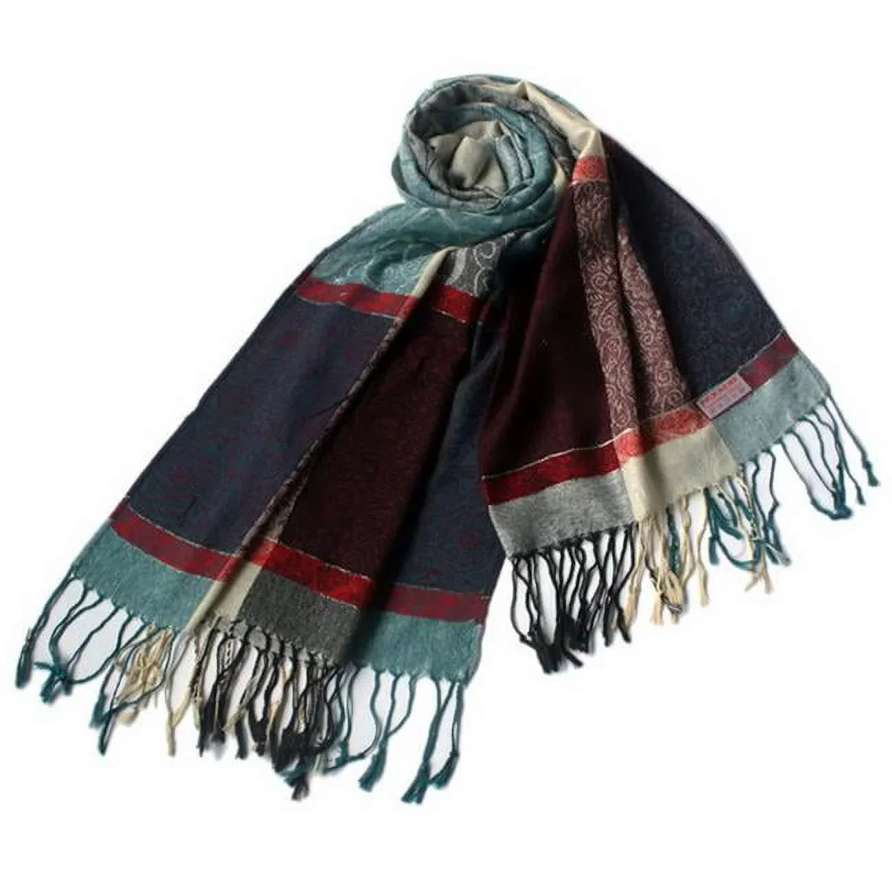 Fantasy Stars & Flowers Fashion Revitalized Style Luxurious Silky Soft Pashmina/Shawl/Scarf 68 by 27 inches with 5 inches tassel