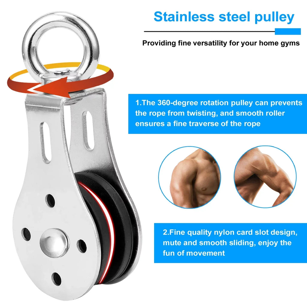 Meterk Fitness DIY Pulley Cable Machine Attachment System Loading Pin Lifting Arm Biceps Triceps Blaster Hand Strength Training Equipment