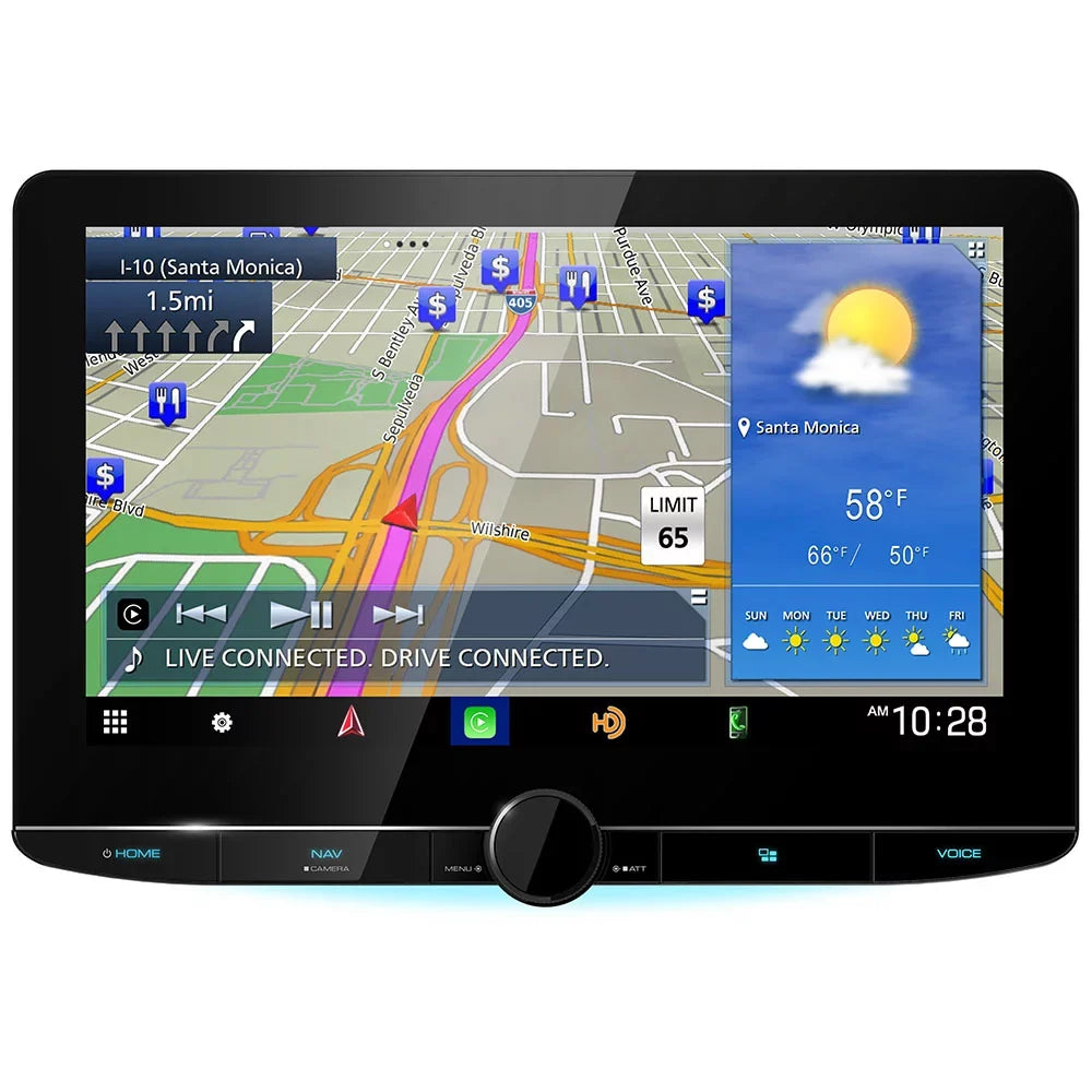 New Kenwood DNR1007XR 10.1" Navigation Receiver and CMOS-230 Universal Backup Camera
