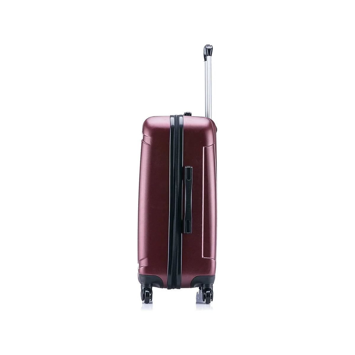 InUSA Pilot Large Plastic 4-Wheel Spinner Luggage Wine (IUPIL00L-WIN)
