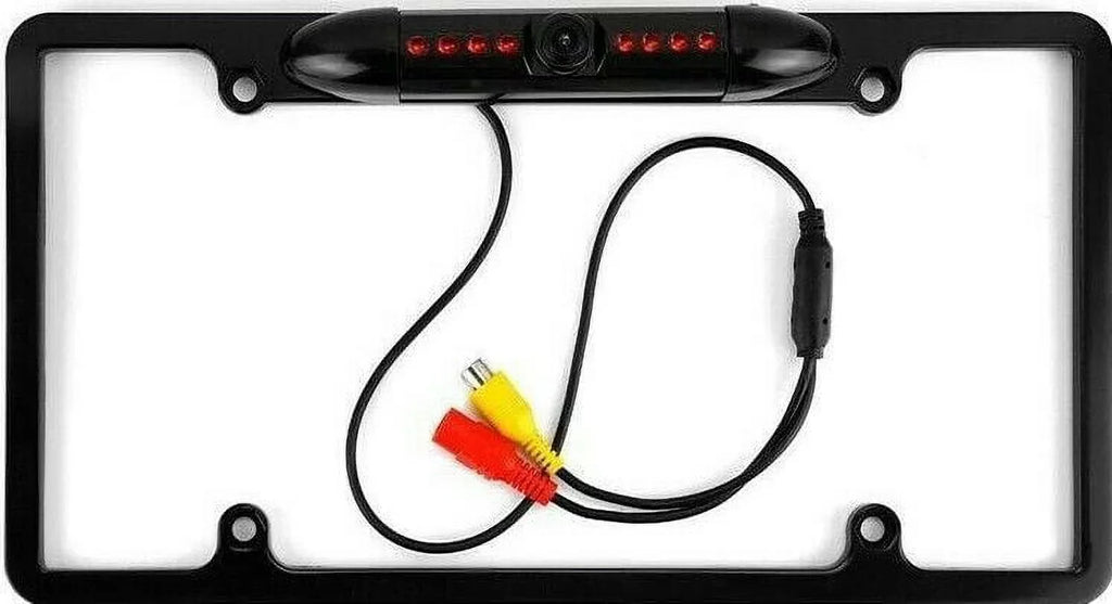 FOR KENWOOD KVT-715 NIGHT VISION COLOR REAR VIEW CAMERA - BLACK METAL FRAME