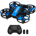 Mini Drone for Kids & Beginners Toys Child Drones with Lights RC Helicopter 3 Speeds - Blue
