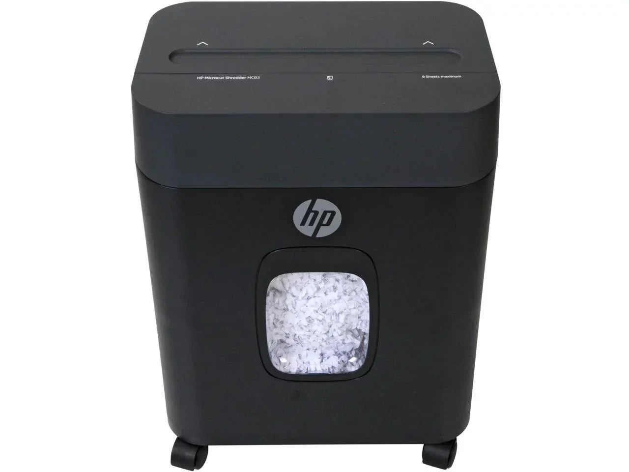 Royal MC83 Paper Shredder - Micro Cut - 8 Per Pass - for shredding Paper, Staples, Credit Card, Envelope - 8.75" Throat - 3 Minute Run Time - 40 Minute Cool Down Time - 3.40 gal Wastebin Capacity