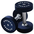 French Fitness Urethane Round Pro Style Dumbbell Set, 5-75 lbs (New)