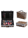 Cameo Cosmetics Premium 51pc Beauty Make Up Set w/ Aluminum Leopard Case