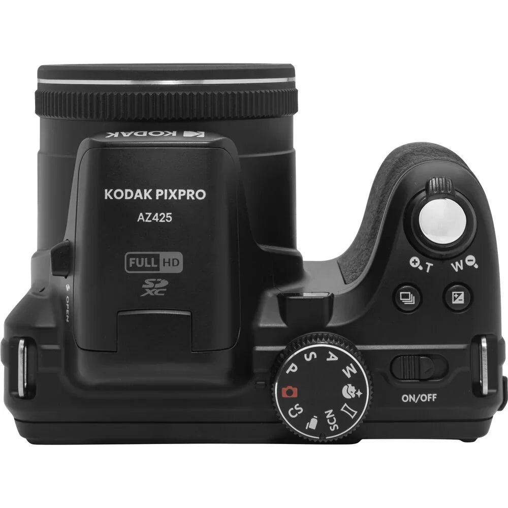 Kodak PIXPRO AZ425 Digital Camera (Black) + Extra Battery +Tripod + Case -64GB Kit