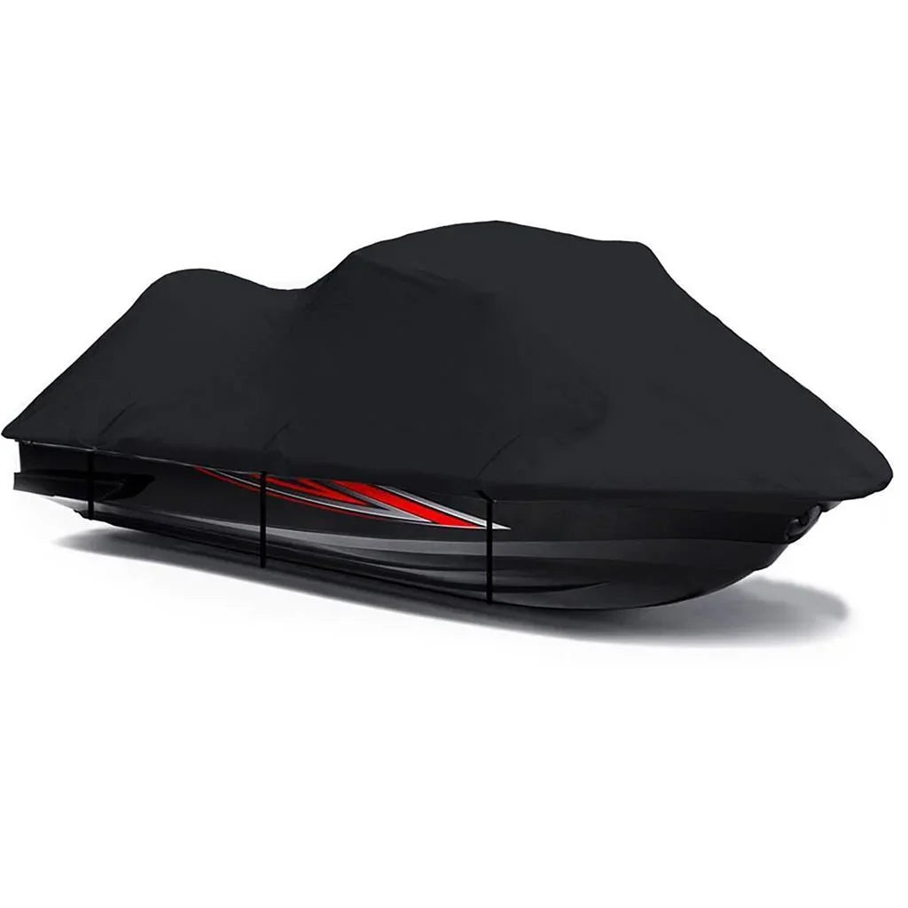 BLACK PWC 600D JET SKI Cover Compatible for Kawasaki STX-12F / JT1200D7F 2003 2004 2005 2006 2007 2008