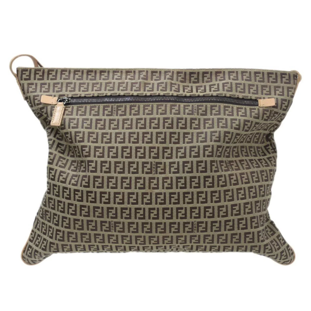 Pre-Owned FENDI Shoulder bag Zucca pattern Brown 2355.7VA020.28E (Good)