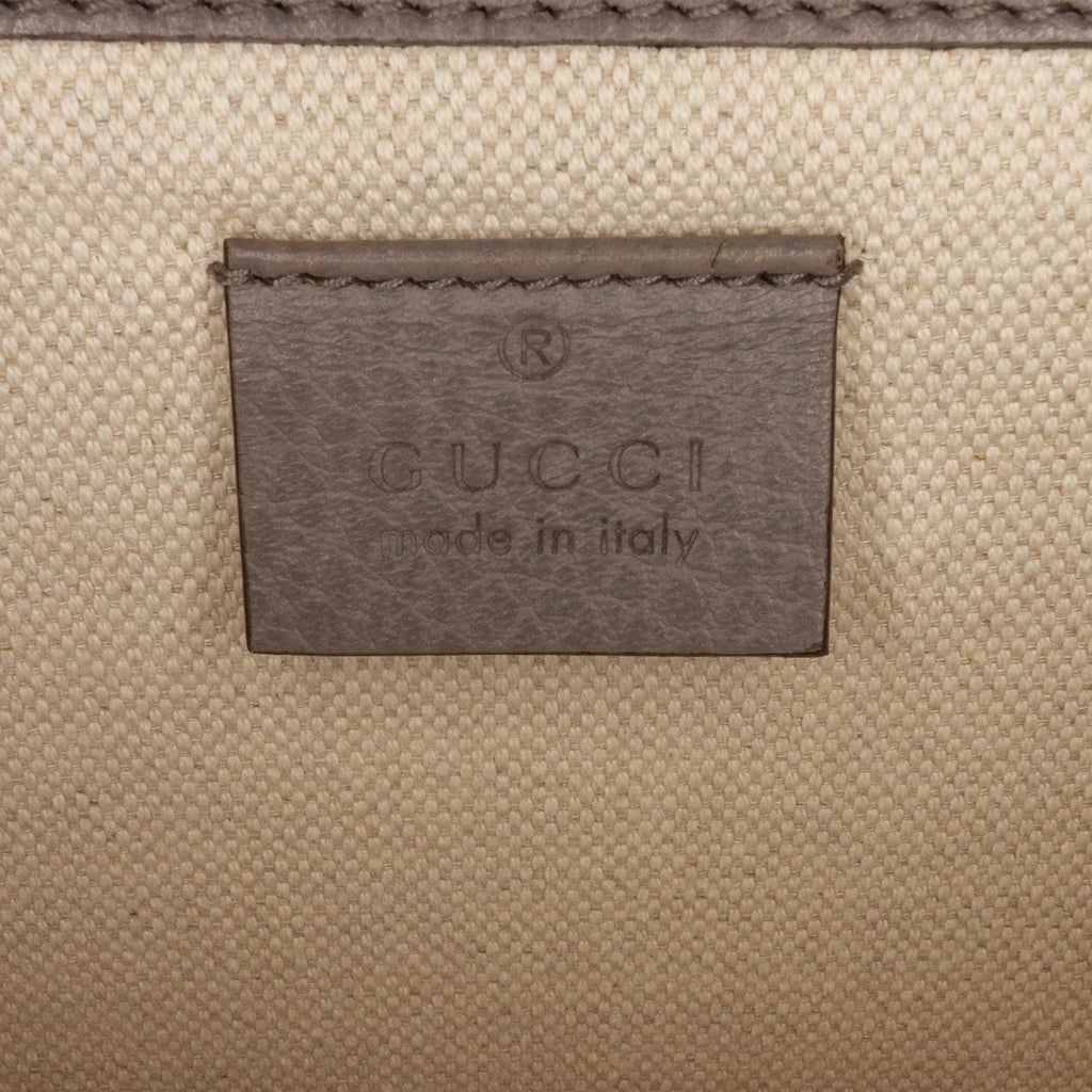 Pre-Owned Authenticated Gucci Small Dionysus Shoulder Bag Calf Leather Gray Unisex (Good)