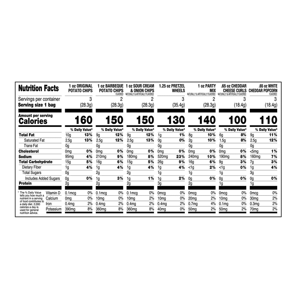 Utz Snack Pack, Variety Pack, 1 oz, 18 Count