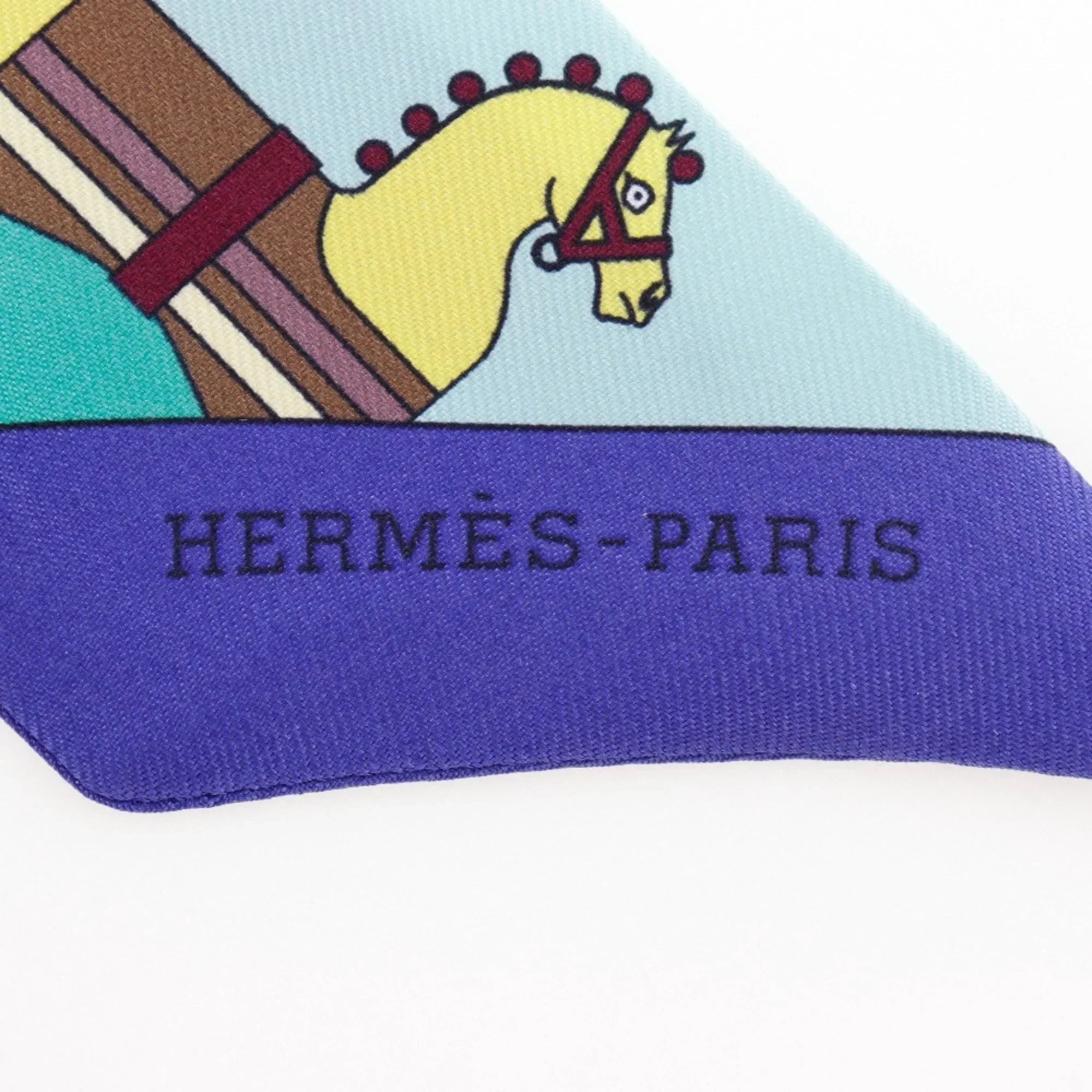 Pre-Owned Hermes Twilly Scarf Silk Women's I111624170 (Like New)