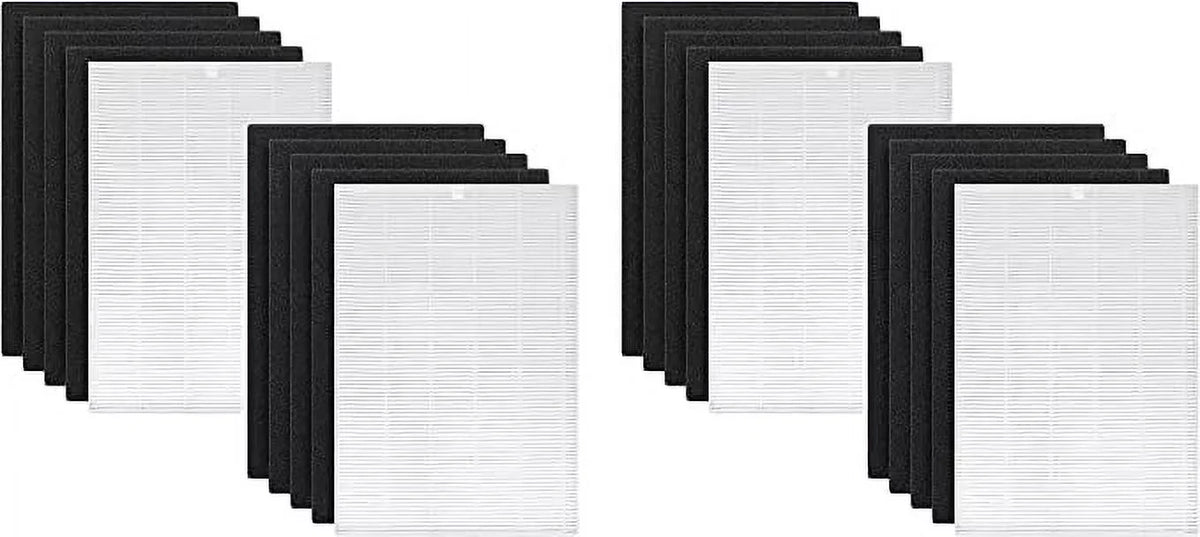 Nispira AP-1216-FP True HEPA Carbon Filter Replacement Compatible with Coway Airmega Air Purifier AP-1216L, 4 Sets
