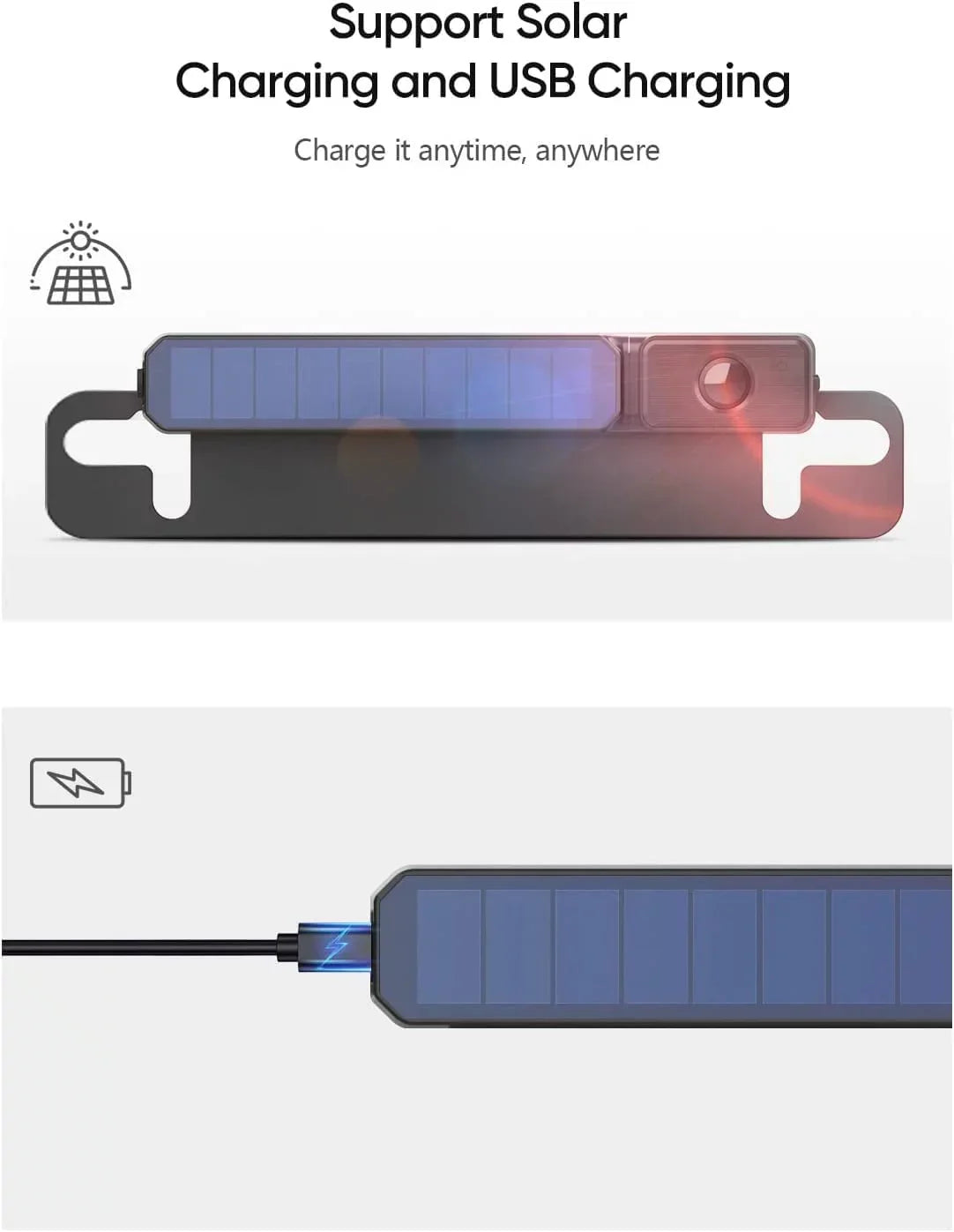 Foxpark Solar RV Backup Camera Reverse Camera with Dual Camera for Campervans, 1080P Rear View Back Up Dual Camera System for Five-Wheeled Trailer Motorhome